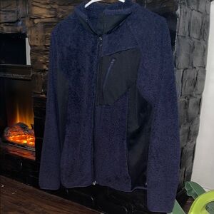 Navy fleece Columbia Jacket